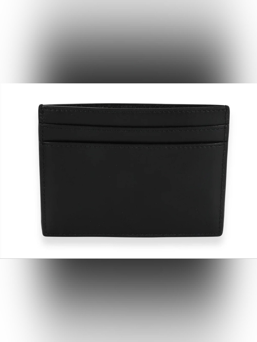 Saint Laurent Studded Black Leather Card Holder - Picture 3 of 5